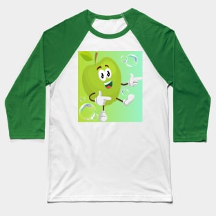 Cute Apple Design Baseball T-Shirt